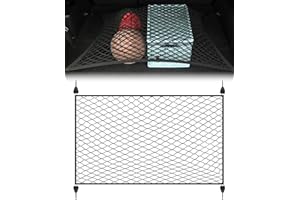 Flaconi 24x16" Rete Bagagliaio Auto,Organizer Per Autos,Universale Rete per Cani Auto Portaoggetti Bagagliaio,Adatto per la Maggior Parte Delle Berline,SUV,Roulotte,Camion e Veicoli Commerciali