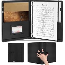 Classeur Partitions A4 En Cuir PU - Avec 3 Anneaux, Poches Intérieures Et Dragonne - Pour Musiciens, Chorales, Pianistes - 11