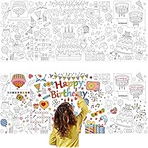 PAPIER À COLORIER Pour Enfants Rouleau à Colorier Nappe Livre De Coloriage Papier Tout-petits