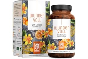 ‎NATURTREU Zink hochdosiert 25mg - 3-fach Vitamin C Zink Kapseln - 90 Tage Vorrat - vegan - in Deutschland produziert & laborgeprüft - NATURTREU® Wundervoll