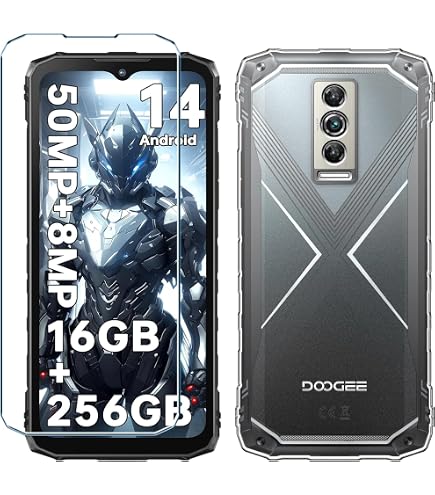 Coque Oukitel WP52 + 2 Films Verre Trempé - Protection Anti-choc Silicone Noir - Housse Complète