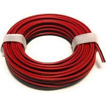 Kupferlitze L218/5 Zwillingsleitung 2x0,14 Mm² (2x18x0,10mm) – 5 Meter Rolle In Braun, Made In Germany