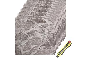 Hyesrtey Carta da Parati Adesiva Muro 10 Pezzi Pannelli Parete Mattoni Pannello Mattone Decorativi 3d per Parete Adesivi paretiper Wallpaper per Cucina Ufficio TV Sfondo, 35 * 38.5 cm