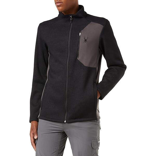 Spyder Herren Bandit Fleecejacke | Full Zip Mit Brusttasche