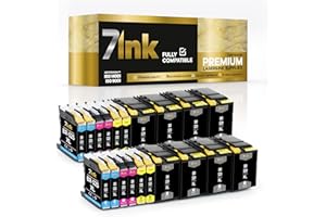 7ink Kompatybilny wkład atramentowy zamiennik do Brother LC529 i LC525XL (4 x czarny, 2 x cyjan, 2 x magenta, 2 x żółty)