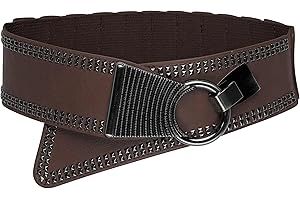 BlackButterfly Ancho Elástico Metal Con tachuelas Gancho cruzada Cinturón