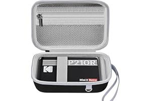 Leayjeen Bolsa para cámara LUMIX DC-TZ99E-K, Estuche rígido con Correa para el Hombro y asa, Compatible con Canon G7X II/G7X III/Sony ZV-1/ZV-1F/ZV-1 II (Solo Estuche) Negro