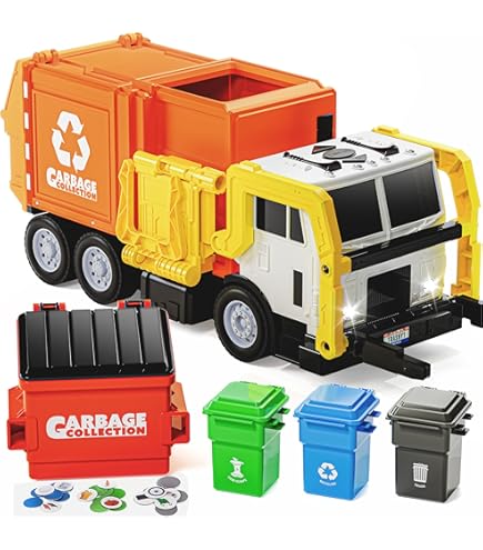 ミニカー WIKING 54 Big Postal Truck with Trailer Driven duży wózek na śmieci 54 cm – ze światełkami