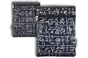 ANVAL Funda para Libro, Impermeable, Interior Forrado, con Cremallera, Doble Bolsillo Exterior -, Adaptable a Cualquier Grosor, Funda Libro Papel - Forro Libro Tela Estampada (Mates)