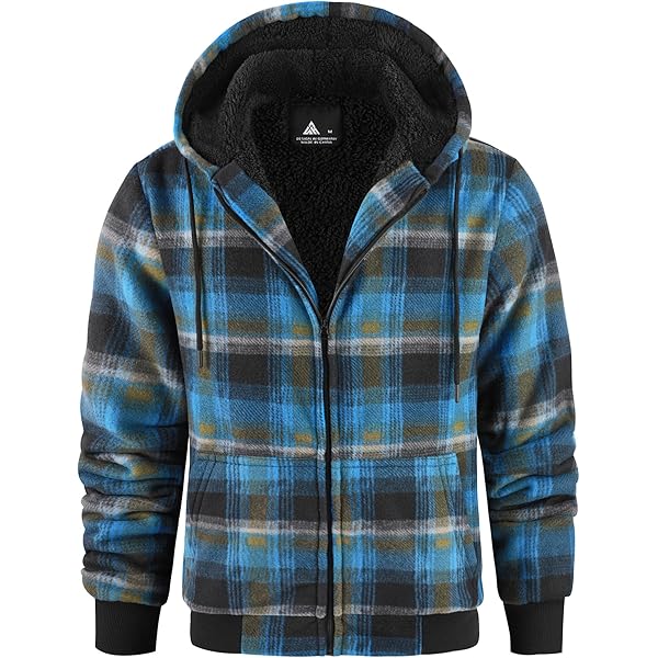SwissWell Hoodies Herren Gefütterte Sweatjacke mit Kapuze Winter Jacke Reißverschluss Warmer Fleece Kapuzenjacke für Arbeit Wandern