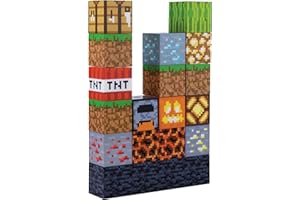 Minecraft Block Building Light - Officially Licensed Merchandise, Building Blocks Night Light, Gifts for Boys, Gaming Bedroom Accessories and Décor | Paladone