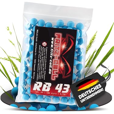 Palline Di Gomma Riutilizzabili .43 Cal - 100 Pezzi Per Paintball (Reball) - 11 Mm, Nere - I&I Sports - Foto 3