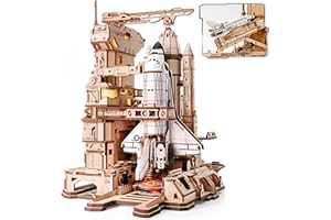 ROKR 3D Holzpuzzle Erwachsene Raumfähren Modellbausatz STEM Geschenkidee für Männer (Space Shuttle LKA02)