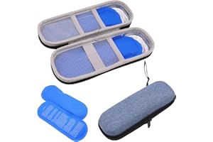 CEOXTHAO Cooler Travel Case with 2 Ice Packs - Portable, Lightweight and Durable Bag for Supplies, Medication Cooled Travel Cases, Cooler Pen Case, for Travels, Waterproof & Insulated
