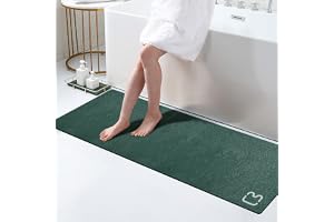 Extra lång badrumslöpare sten badmattor för badrum, 43 cm x 140 cm
