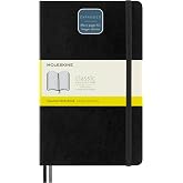 Moleskine Kareli Kalin Siyah Defter L Boy Yumuşak Kapak (Expanded) | B&uuml;y&uuml;k 12,7 x 21 cm b&uuml;y&uuml;kl&uuml;ğ&uuml;ndeki not defteri, 400 ızgar