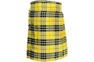 SHYNE KILTS U.K Douglas Blu Uomo 5 Yard Scozzese Kilt Gonnellino in Tartan 13oz Highland Casual Kilt