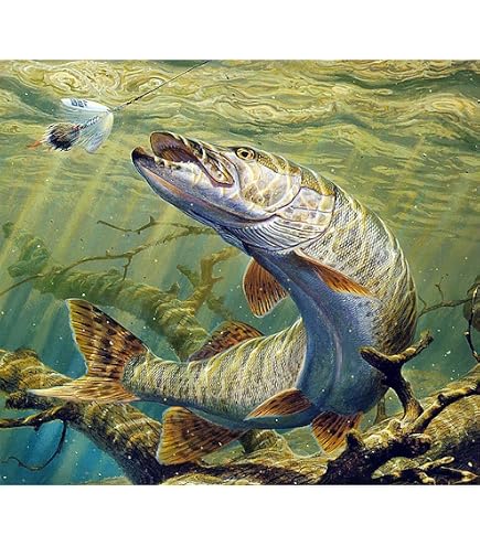 Diamond Painting, 5D Pittura Diamante per Adulti Bambini, Pesce fortunato alla carpa, Diamant Painting Kit Fai da te Completo Quadri con Perline, Diamantini Crystal Art per Decor Casa,60x180cm/24x72in