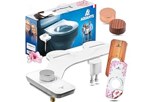 AQUANYS Toilette Japonaise - Kit Complet WC Installation Facile - Marque Française - Personnalisable - Bidet Japonais Compact - Hygiénique, Ecologique, Economique - Douchette Moderne (Pack Classique)