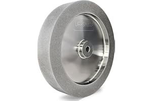 UF-SHARP CBN Grinding Wheel 8 inch, 1.5" Wide, 5/8" Arbor, 180 Grit for Sharpening Woodturning Tool、Knife、High Speed Steel Tool，Fits Most 8" Bench Grinder