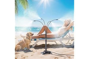 LASTOOLS Outdoor Misting Cooling system - Standing Patio Misting System, 8M(26.2FT) Portable Mister System for Outdoor Garden Backyard BBQ Party Tanning Pool Beach Cooling & Water Playing