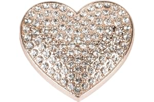 styleBREAKER Damen Magnet Schmuck Brosche in Herz Form mit Strass, für Schals, Tücher oder Ponchos, Anhänger 05050081