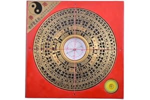 Juanxian 10,92 cm FENG SHUI Boussole Luo Poêle/Boîte à outils avec ficelle Rouge de Lou Poêle Bracelet Bijoux Plus GRATUIT Mxsabrina g7011