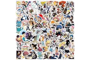 TACOMEXI FAIRY TAIL Confezione di adesivi 100 pezzi, adesivo in vinile per bottiglie d'acqua Laptop Skateboard Notebook, regalo per adulti Bambini Adolescenti