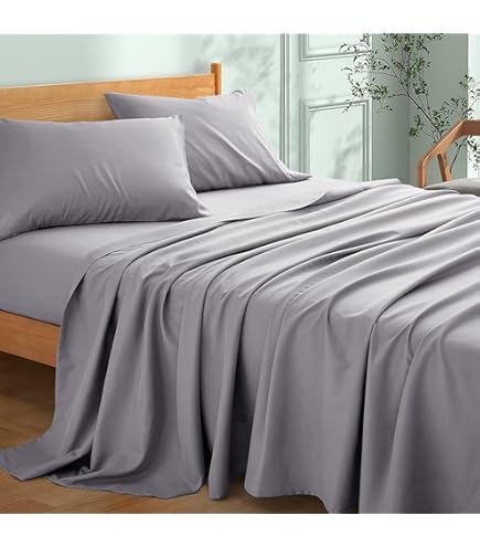 Lenzuolo Sotto Microfibra No Stiro - Angoli Elasticizzati, Effetto Raso Antracite - Foto 8