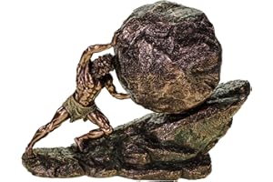 VERONESE BY JOH. VOGLER GMBH VERONESE 708-7751 Figura Sisyphos Y El Eterno Roca 29 CM Ares Thanatos Griega Mitología