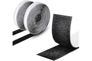 ‎ARMIZ Armiz Klettband selbstklebend - 8M extra starkes doppelseitiges Klett klebeband mit 20mm breitem selbstklebendes Klettband (schwarz)