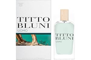 TITTO BLUNI - Uomo 150 ml, Colonia Hombre, Perfume Formato Spray, Eau de Toilette Natural y Masculina, Aroma Frutal Amaderado, Fragancia Fresca, Elegante y de Larga Duración