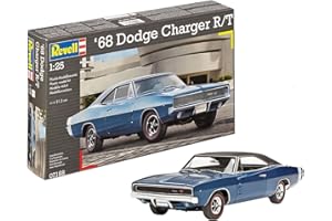 Revell 07188 1968 Dodge Charger R/T 1:25 Scala Unbuilt/Unpainted Plastic Model Kit