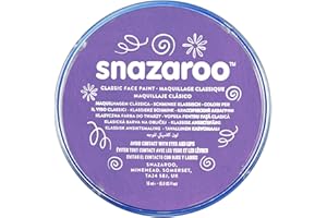 Snazaroo 1118877 makijaż dla dzieci, przyjazny dla skóry, hipoalergiczny makijaż twarzy na bazie wody, rozpuszczalny w wodzie, nie zawiera parabenów, 18ml - Lilac