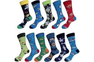 EmaoFun Calcetines Hombres Divertidos, Fantasía Calcetines Hombre Originales Dibujos de algodón,40-46