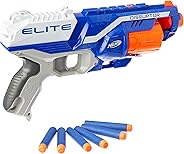 Nerf Disruptor Elite Blaster -- 6-Dart Rotating Drum, Slam Fire, Includes 6 Official Nerf Elite Darts -- For Kids, Teens, Adu