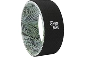 YOGIBARE Yogi Bare Yoga Wheel for Back Pain Relief - Back Stretching Device & Massager - Eco Friendly Yoga Exercise Equipment & Pilates Accessories - 33cm x 13cm