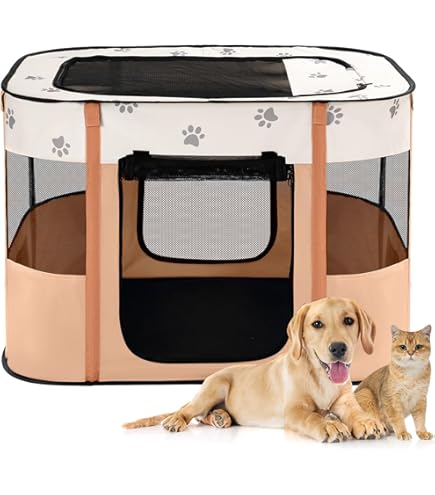 Fabric Pet Playpen Amazon EliteField 2-Door Soft Pet Playpen (2