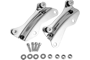 ECOTRIC Kit de matériel d'accueil chromé à 4 Points Compatible avec Harley Davidson Touring Street Glide Road King Electra Glide 2014-2022 de Remplacement pour 52300353