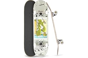 Crandon Skate Principiantes y Profesionales Skateboard Completo | Monopatínes | Patinetes | Madera Arce Canadiense 7 Capas. Disponible Tres Medidas 7,75 | 8 | 8,25 Pulgadas