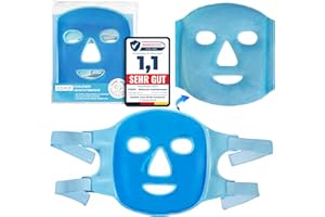 ICEHOF Máscara de refrigeración cara - Aplicable en ambos lados - refrigeración óptima - Almohadillas de refrigeración facial - Máscara facial refrescante