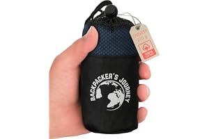 Backpacker's Journey stugsovsäck ultralätt (endast 225 g) tillverkad av 100 % bomull. Hygiensovsäck utan dragkedja (ingen värmeeffekt)