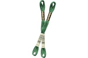filati italiani matassina Mouline DmC 25, (8m/8,7yd) per Ricamo a puntocroce (910 - Verde)