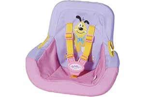 BABY born Siège de Voiture pour Poupée de 43 cm - Doté d'une Ceinture de Sécurité - pour les Petites Mains, Suscite l'Empathie et Développe les Aptitudes Sociales, pour les Petits de 3 ans et +