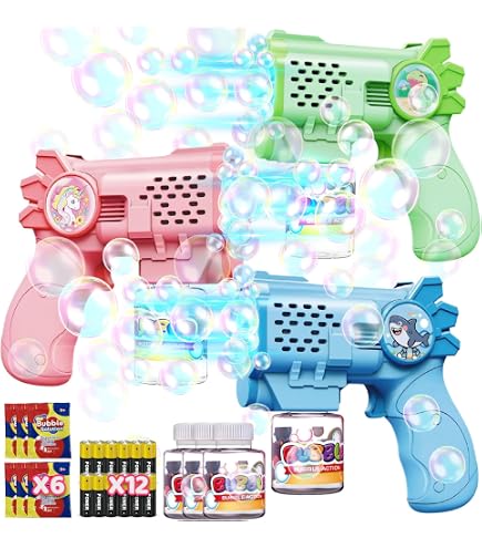 Pistolet à Bulles Automatique électrique Rechargeable