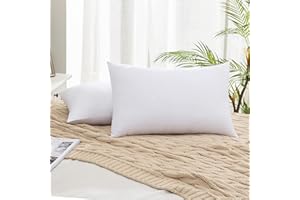 MIULEE Poduszka 40 x 60 cm Zestaw 2 poduszek, poduszki dekoracyjne, poduszki do sofy, biała poduszka 40 x 60 bez gumką, wewnętrzna poduszka, wyściółka poduszki
