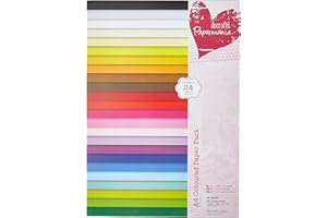 DOCRAFTS Papermania - Papel para Manualidades (tamaño A4, 48 Piezas), Multicolor