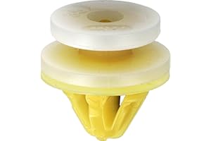 RESTAGRAF Agrafe de Panneau Garniture Intérieure et Porte en Sachet pour Véhicules Renault/Nissan/Opel, 8.2mm Poinçon, Lot de 20, Blanc/Jaune