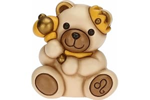 THUN - Soprammobile Teddy Stars, Segno Zodiacale Leone - Icone, Teddy Stars - Ceramica - 6,5x5,5x7,1 cm h