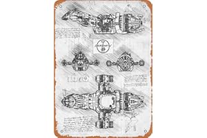 Keviewly Letrero de metal de aspecto vintage - Charol Serenity Firefly - Cartel de lata de 8 x 12 pulgadas